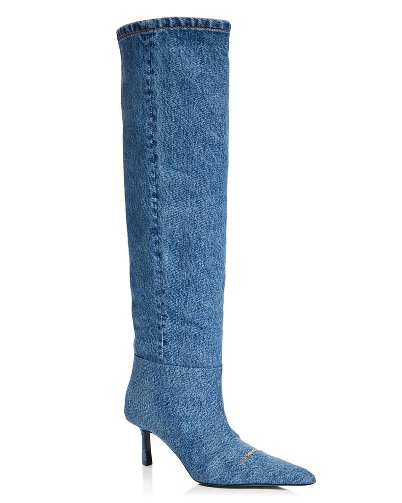商品Alexander Wang|Women's Viola Denim Slouch Boots,价格¥7011,第1张图片