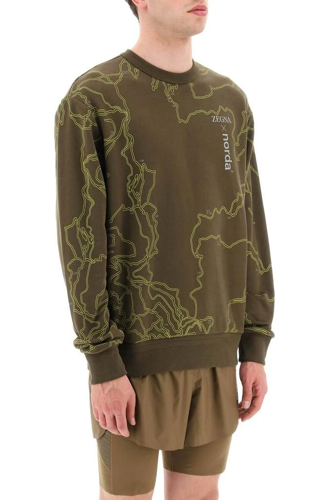 商品Zegna|Ermenegildo Zegna X Norda Graphic-Printed Crewneck Sweatshirt,价格¥2547,第2张图片详细描述