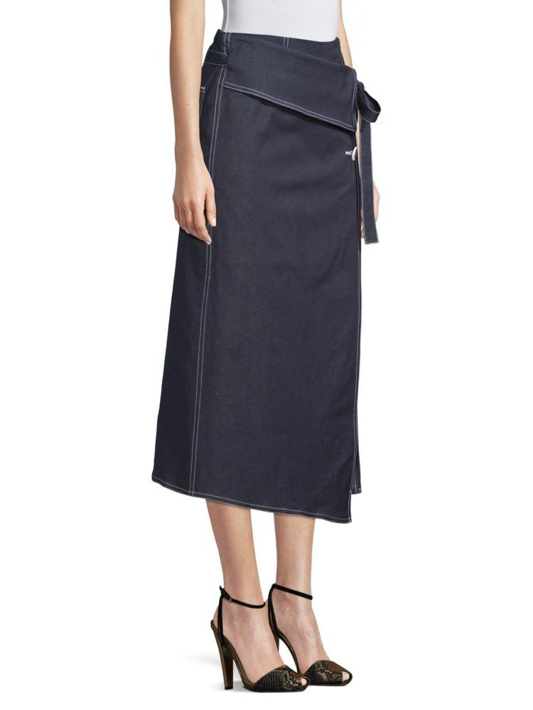 商品Robert Rodriguez|Denim Wrap Skirt,价格¥831,第3张图片详细描述