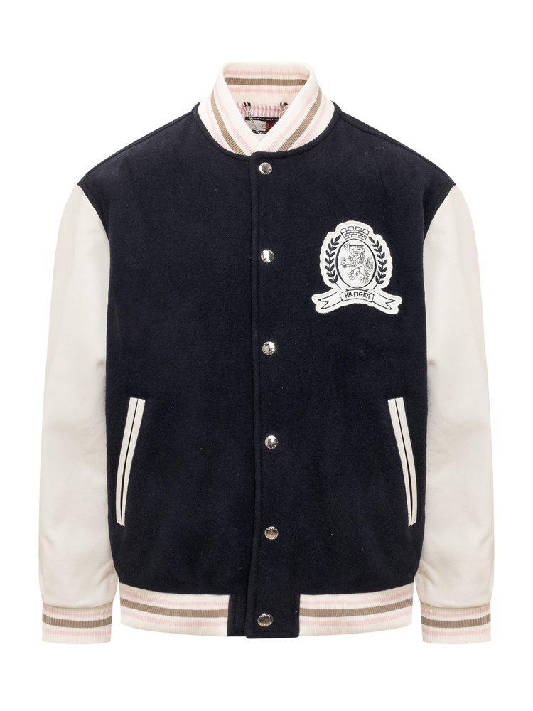 商品Tommy Hilfiger|Tommy Hilfiger Prep Crest Varsity Jacket,价格¥3190,第1张图片