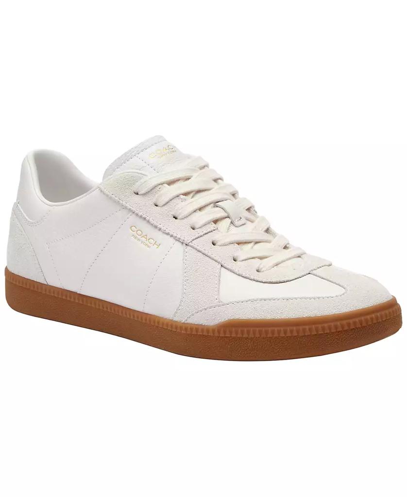Baskets basses Ellis en cuir et daim image 2