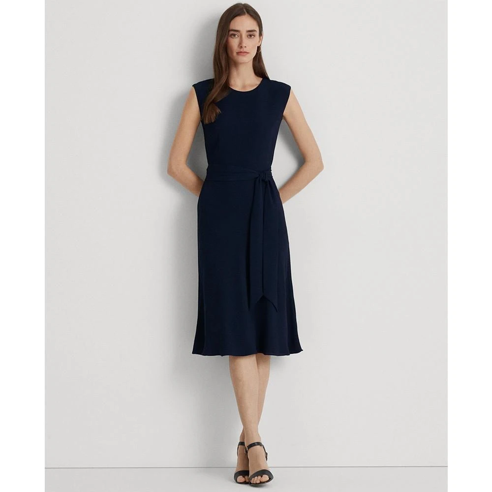 商品Ralph Lauren|Women's Belted Bubble Crepe Dress,价格¥1012,第1张图片