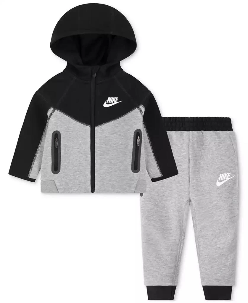 商品NIKE|Baby Tech Fleece Full-Zip Jacket & Jogger Pants, 2 Piece Set,价格¥455,第1张图片