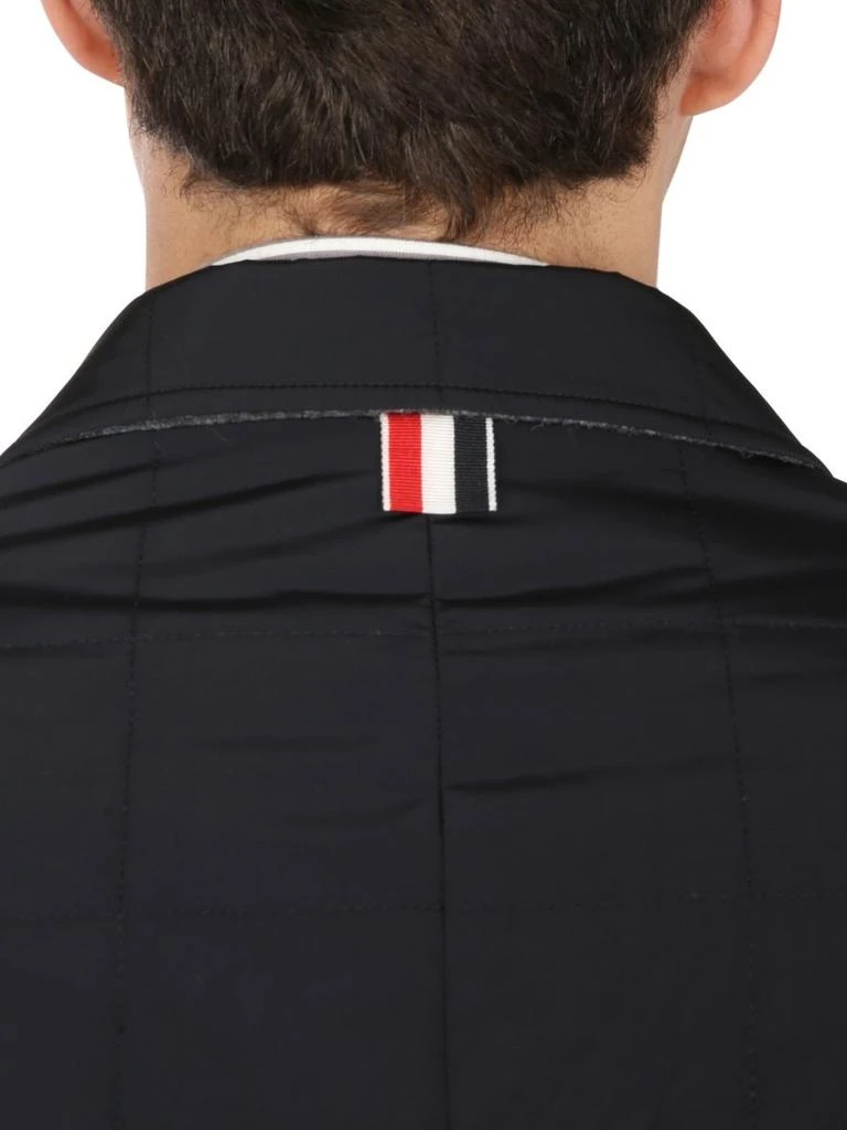 商品Thom Browne|Thom Browne 4-Bar Motif Buttoned Blazer,价格¥7257,第4张图片详细描述