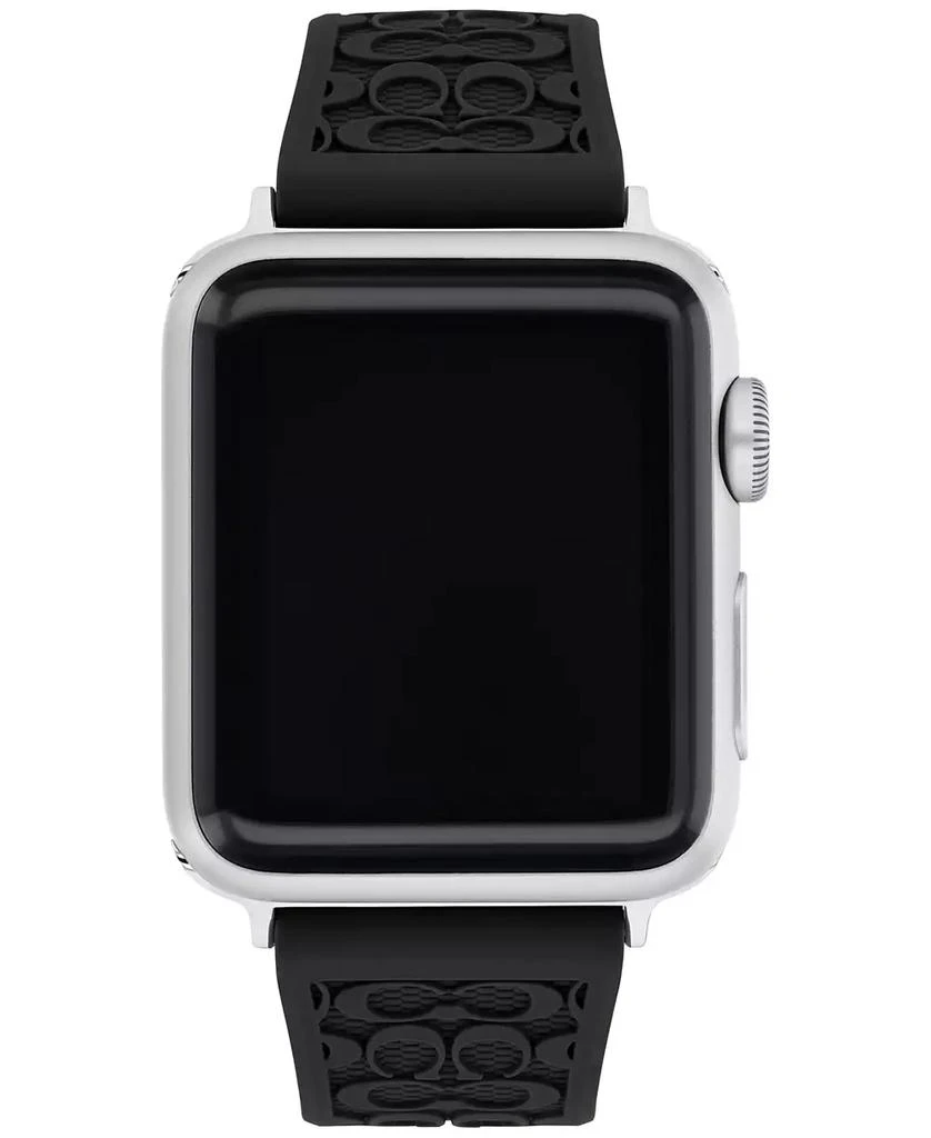 商品Coach|Black Rubber 38/40/41mm Apple Watch® Band,价格¥640,第1张图片