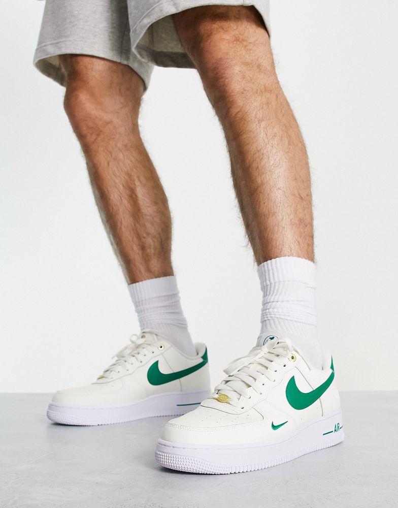 商品NIKE|Nike Air Force 1 '07 LV8 40th anniversary trainers in sail and green,价格¥1031,第1张图片