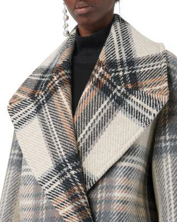 Halliday Plaid Wool Peacoat 商品