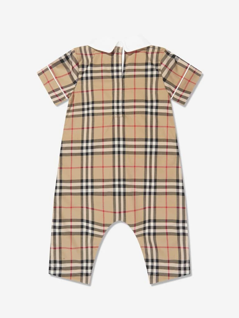 商品Burberry|Burberry Baby Octavian Romper in Archive Beige Check,价格¥1533,第2张图片详细描述