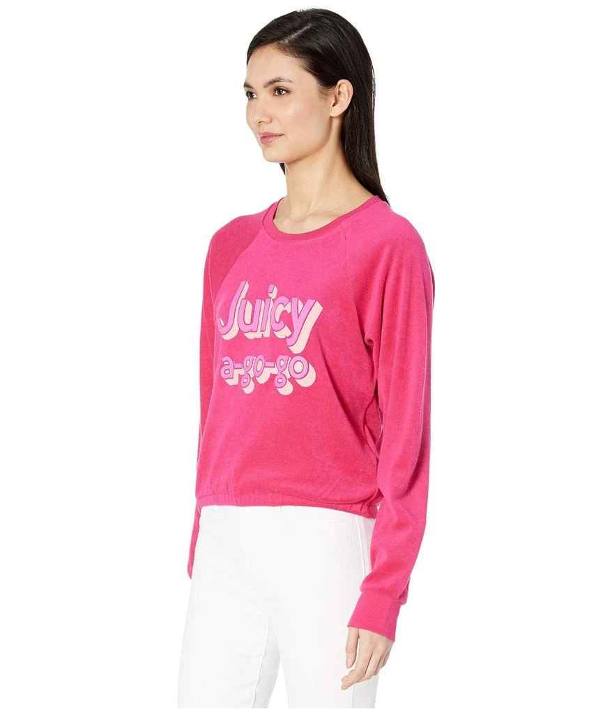 商品Juicy Couture|圆领Juicy A Gogo Microterry Logo Pullover 女士长袖卫衣,价格¥598,第2张图片详细描述