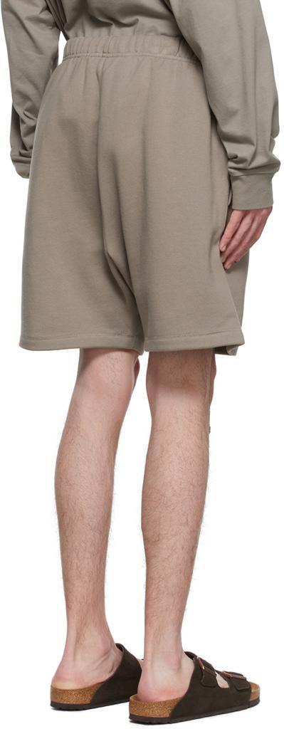 商品Essentials|Taupe Cotton Shorts,价格¥546,第5张图片详细描述