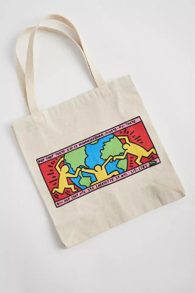 商品Urban Outfitters|Keith Haring Globe Tote Bag,价格¥75,第2张图片详细描述