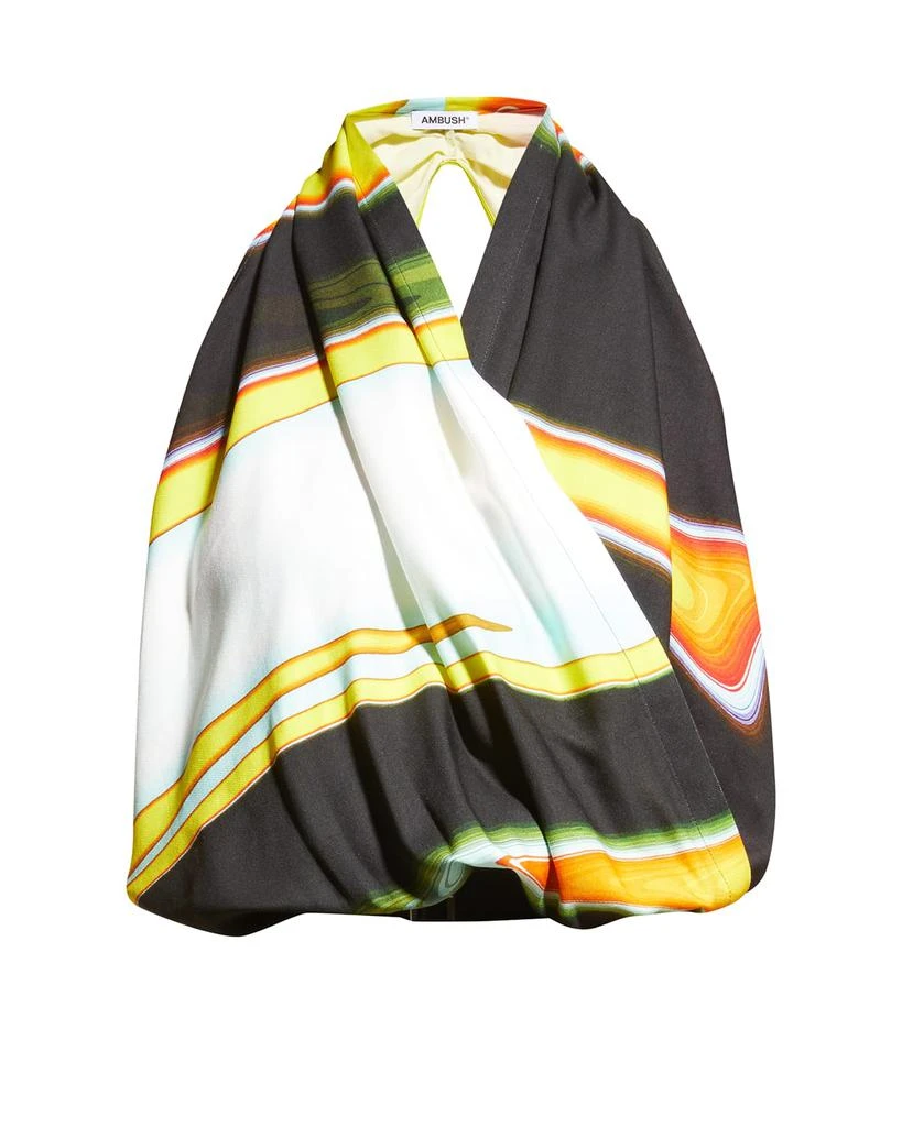 商品Ambush|Abstract Printed Belted Surplus Halter Top,价格¥1492,第2张图片详细描述