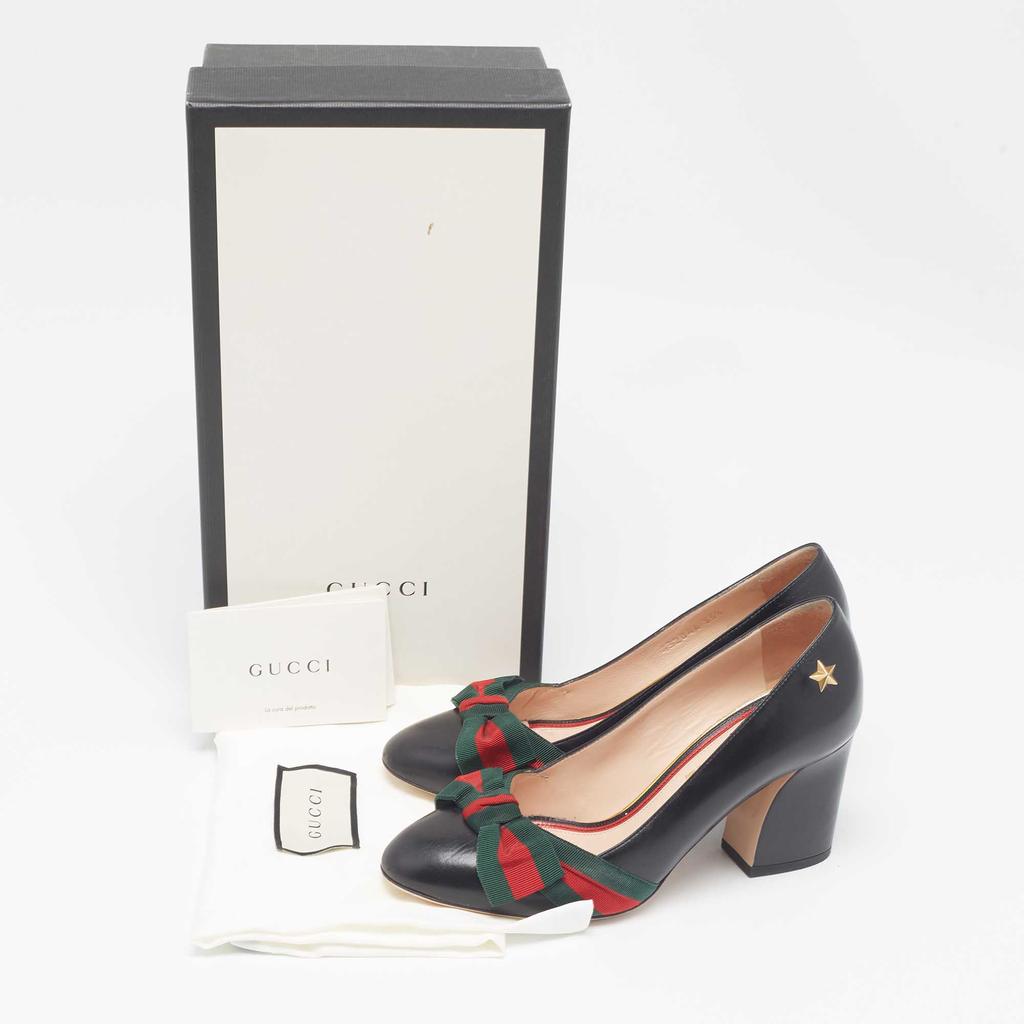 GUCCI ビジュー装飾 ブラックミュール gucci_black_green_red_kitten_h