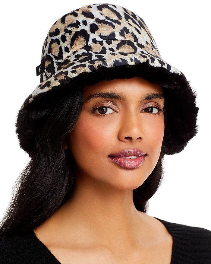 商品Echo Design|Reversible Leopard Print & Faux Fur Bucket Hat,价格¥264,第2张图片详细描述