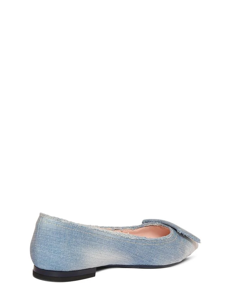 商品Roger Vivier|5mm Gommettine Denim Ballerina Flats,价格¥4020,第3张图片详细描述