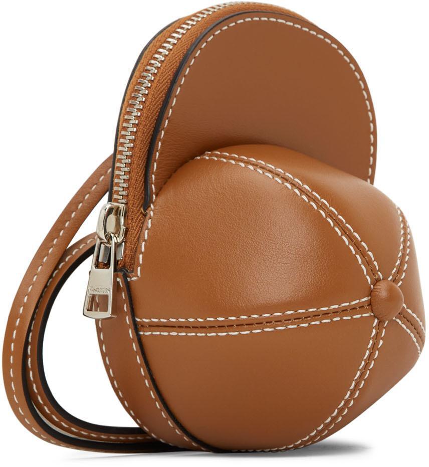 商品JW Anderson|Tan Nano Cap Bag,价格¥2812,第4张图片详细描述