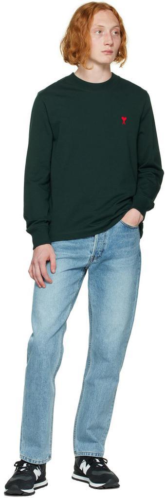 商品AMI|Green Ami De Cœur Long Sleeve T-Shirt,价格¥982,第6张图片详细描述