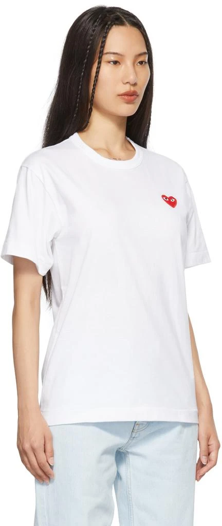 商品Comme des Garcons|White Heart Patch T-Shirt,价格¥573,第2张图片详细描述