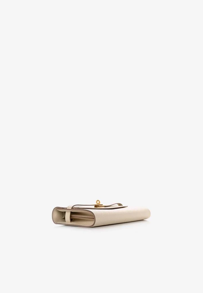 商品Hermes|Kelly To Go Wallet in Craie Epsom with Gold Hardware,价格¥83853,第3张图片详细描述