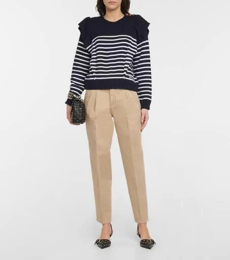商品RED Valentino|高腰棉质华达呢裤装,价格¥1757,第2张图片详细描述