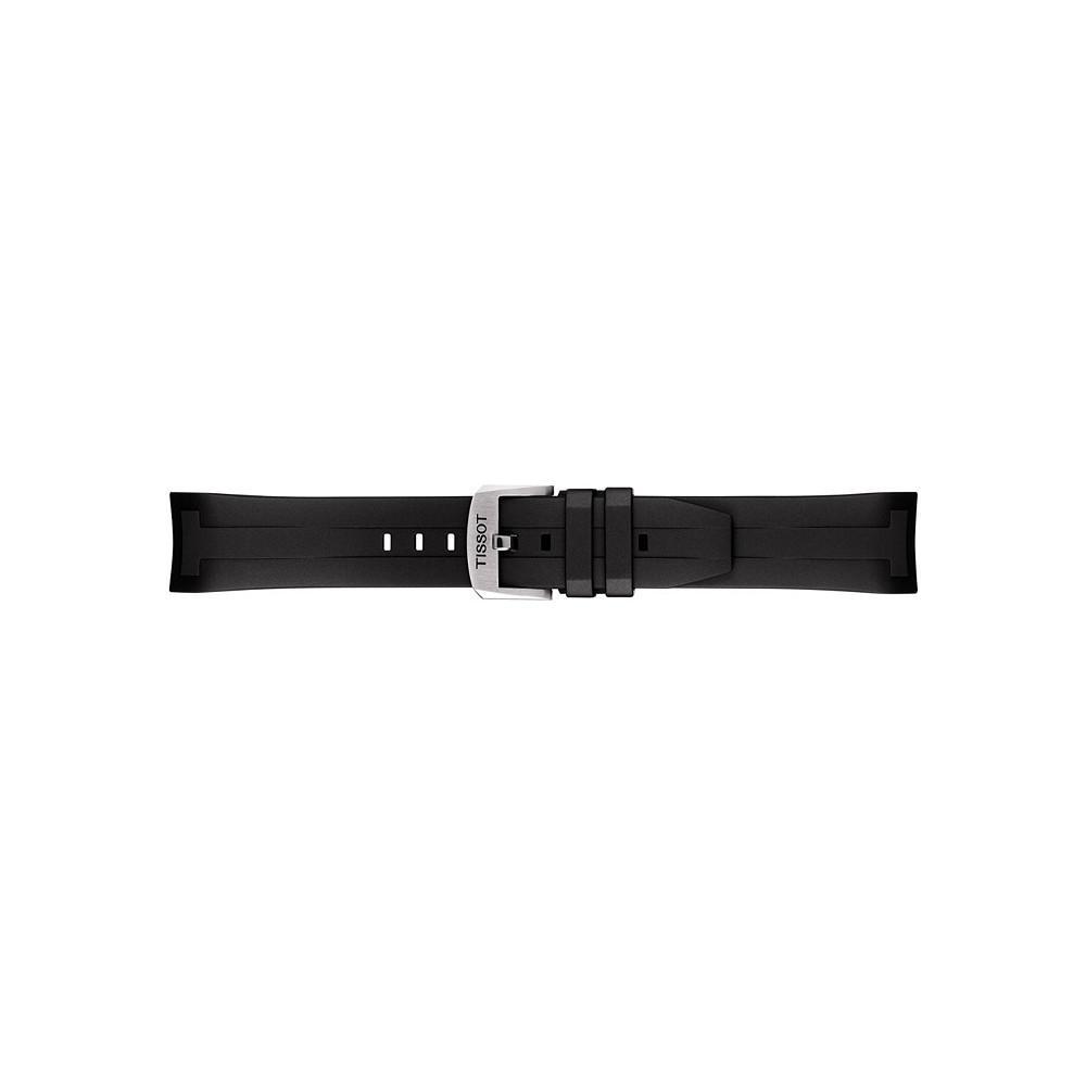 商品Tissot|Men's Swiss Chronograph Seastar 1000 Black Rubber Strap Diver Watch 45.5mm,价格¥3647,第5张图片详细描述