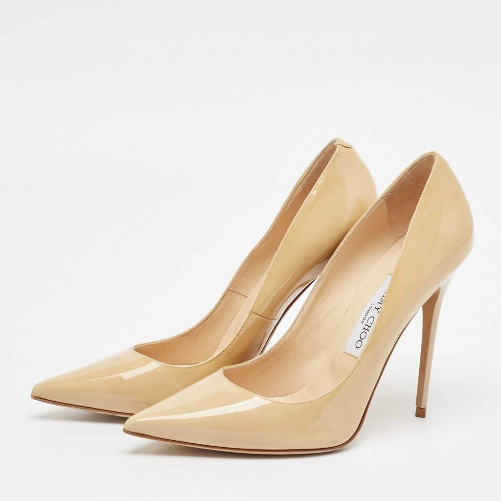 商品[二手商品] Jimmy Choo|Jimmy Choo Beige Patent Leather Anouk Pumps Size 38.5,价格¥1373,第2张图片详细描述