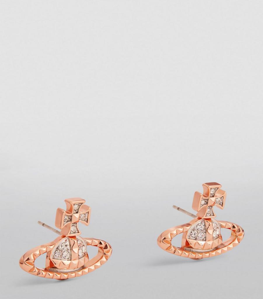 商品Vivienne Westwood|Crystal Mayfair Bas Relief Earrings,价格¥758,第4张图片详细描述