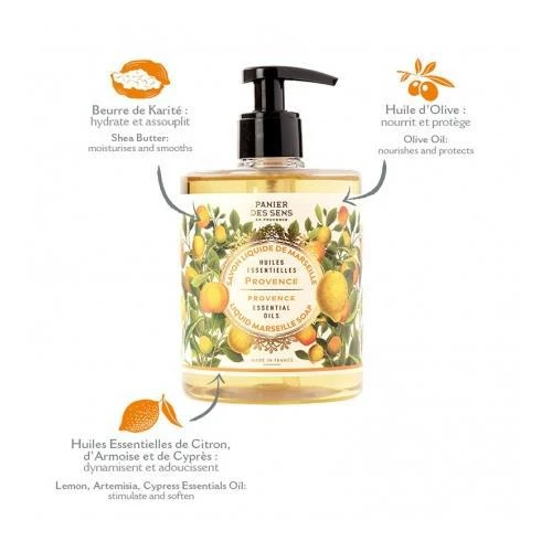 商品Panier Des Sens Inc.|Liquid Marseille Soap & Vegetable Soap Set - Soothing Provence,价格¥215,第2张图片详细描述