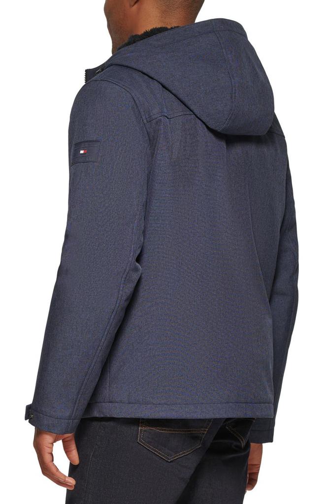 Faux Shearling Lined Hooded Jacket商品第2张图片规格展示