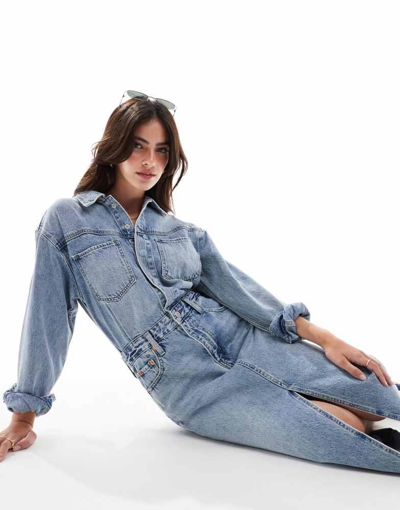 realisation par the marie silk midi dress Realisation Par