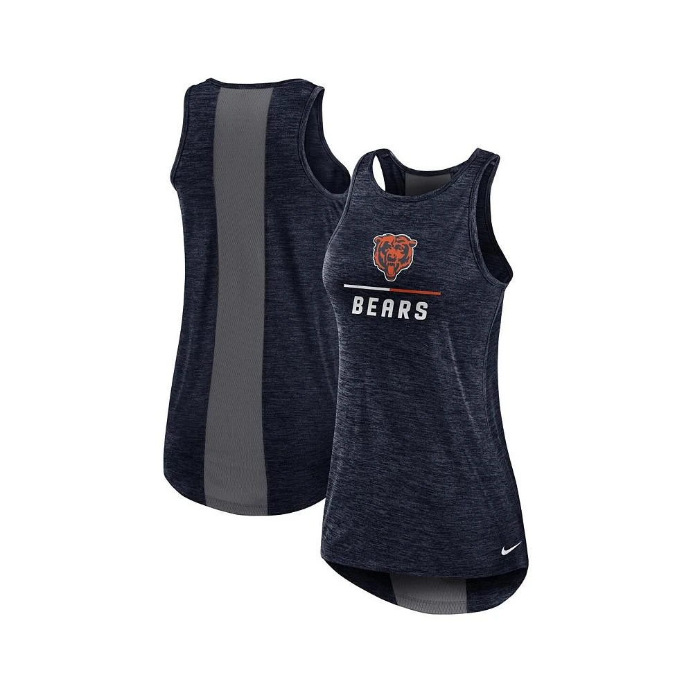 商品NIKE|Women's Navy Chicago Bears High Neck Performance Tank Top,价格¥225,第1张图片