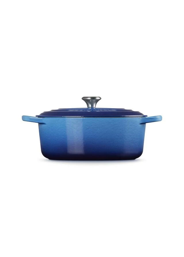 商品Le Creuset|Signature cast iron oval casserole 25cm azure,价格¥2520,第2张图片详细描述