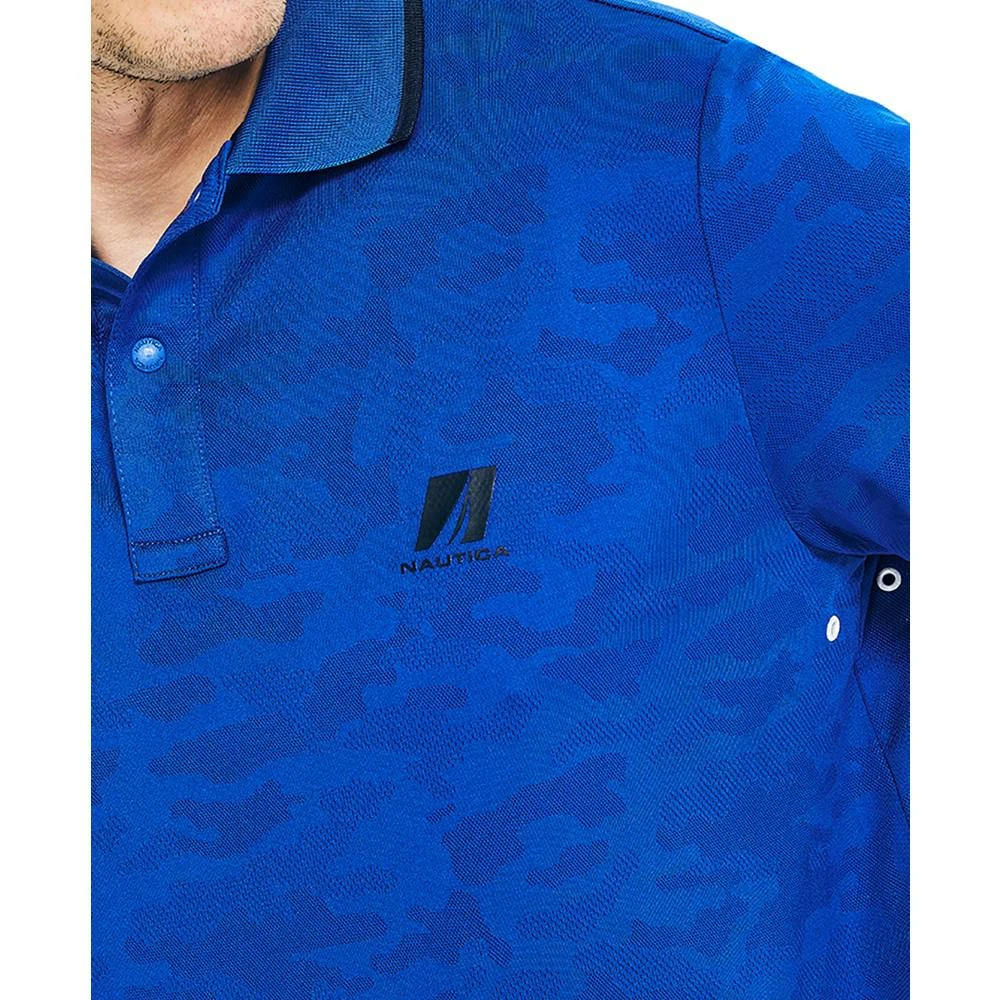 商品Nautica|Men's Classic Fit Jacquard Mesh Printed Polo,价格¥162,第3张图片详细描述