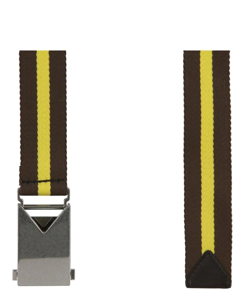 商品Bottega Veneta|Striped Slide Buckle Belt,价格¥750,第2张图片详细描述