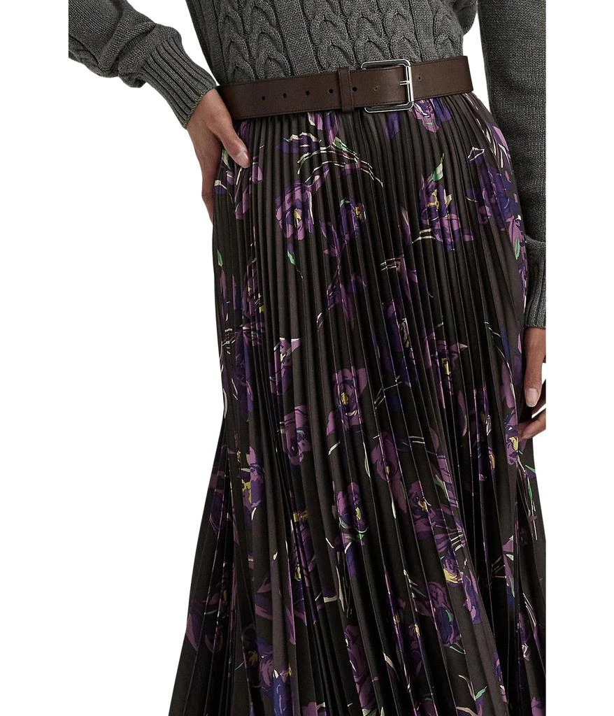 商品Ralph Lauren|Floral Pleated Satin Charmeuse Skirt,价格¥1695,第3张图片详细描述