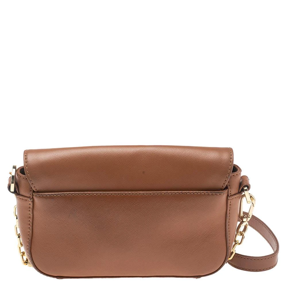 商品[二手商品] Tory Burch|Tory Burch Brown Leather Mini Robinson Chain Crossbody Bag,价格¥768,第4张图片详细描述