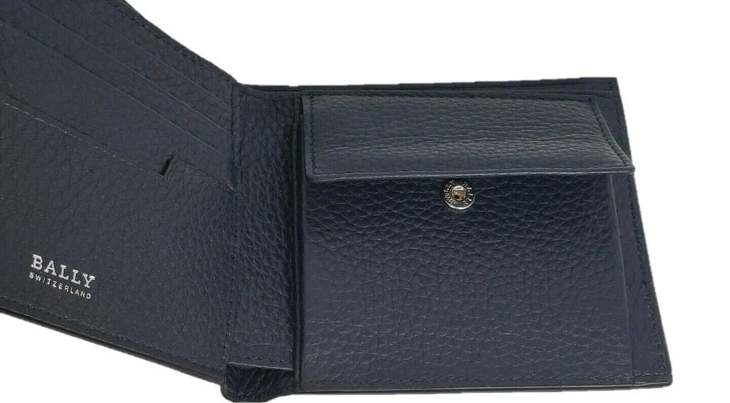 商品Bally|Bally Myie Men's 6230920 Navy Grained Leather Wallet,价格¥594,第1张图片详细描述