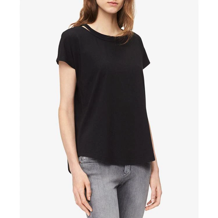 商品Calvin Klein|Cutout T-Shirt,价格¥117,第1张图片