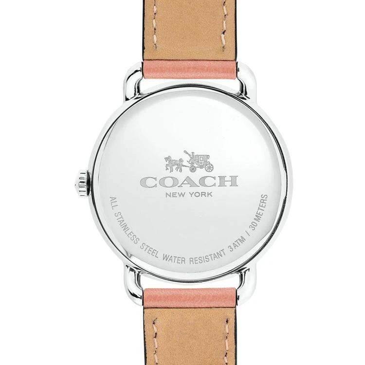 商品Coach|Women's Delancey Blush Leather Strap Watch 36mm Gift Set,价格¥1655,第3张图片详细描述