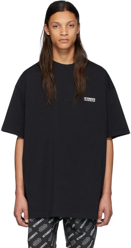 商品Vetements|Black STAR WARS Edition Episodes Patch T-Shirt,价格¥1664,第1张图片