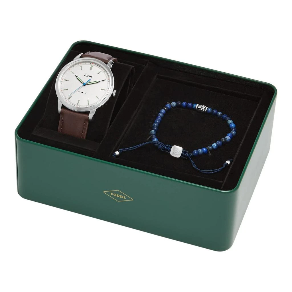 商品Fossil|Minimalist Watch and Bracelet Gift Set - FS5966SET,价格¥864,第4张图片详细描述