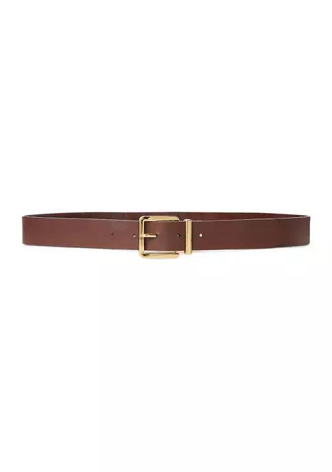 商品Ralph Lauren|Reversible Embossed Leather Wide Belt,价格¥515,第4张图片详细描述