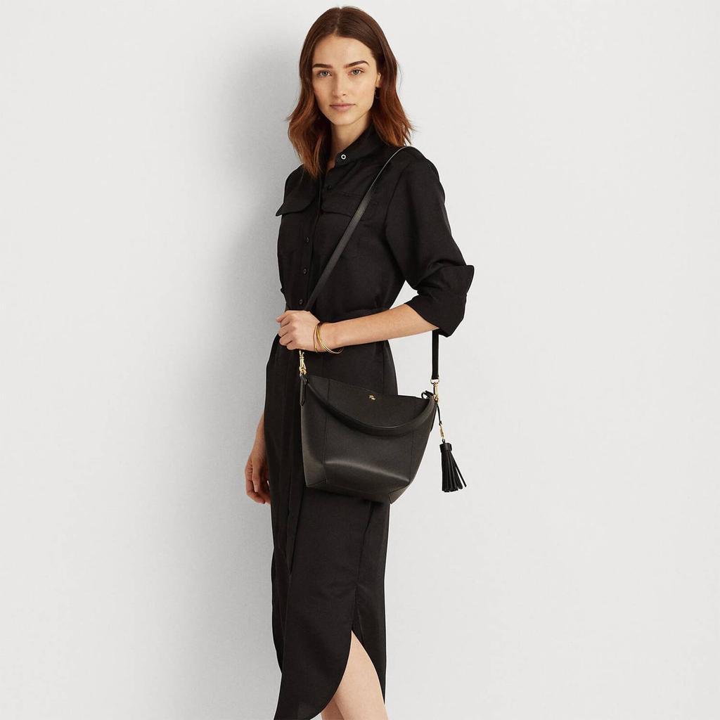 商品Ralph Lauren|Lauren Ralph Lauren Women's Adley Shoulder Bag - Small - Black,价格¥1979,第5张图片详细描述