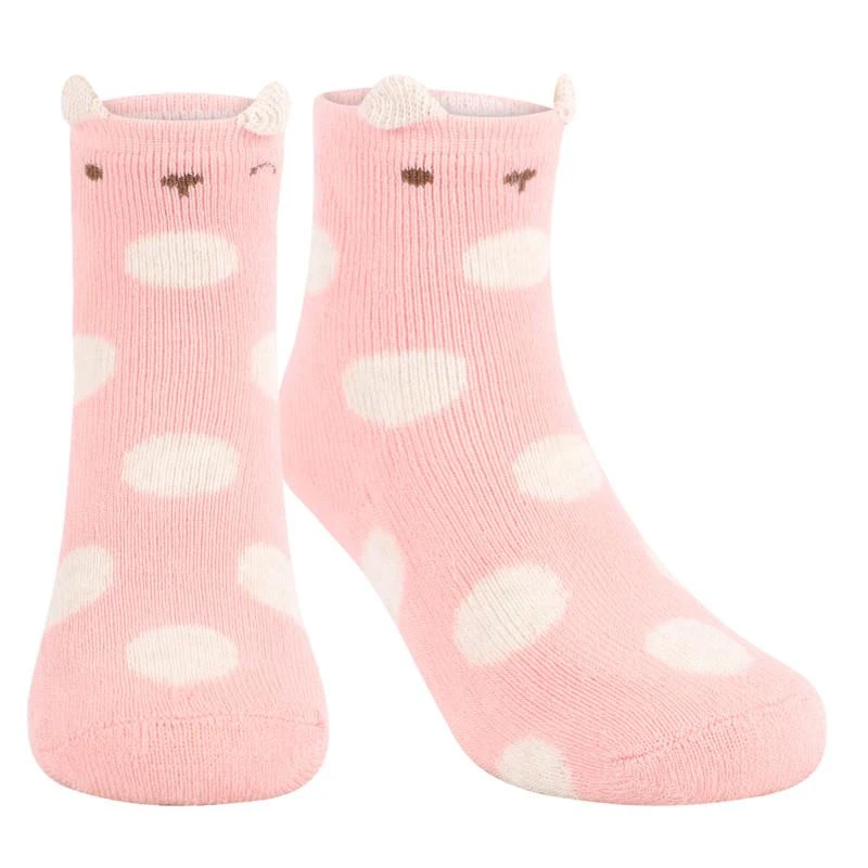 商品Mayoral|Polka dot non slip kitty socks in pink and white,价格¥76,第1张图片