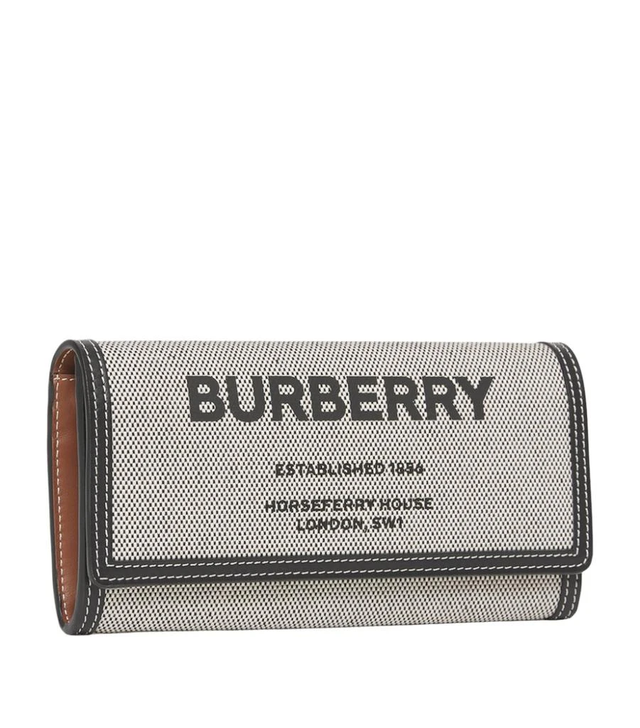 商品Burberry|Canvas Horseferry Print Continental Wallet,价格¥4339,第5张图片详细描述