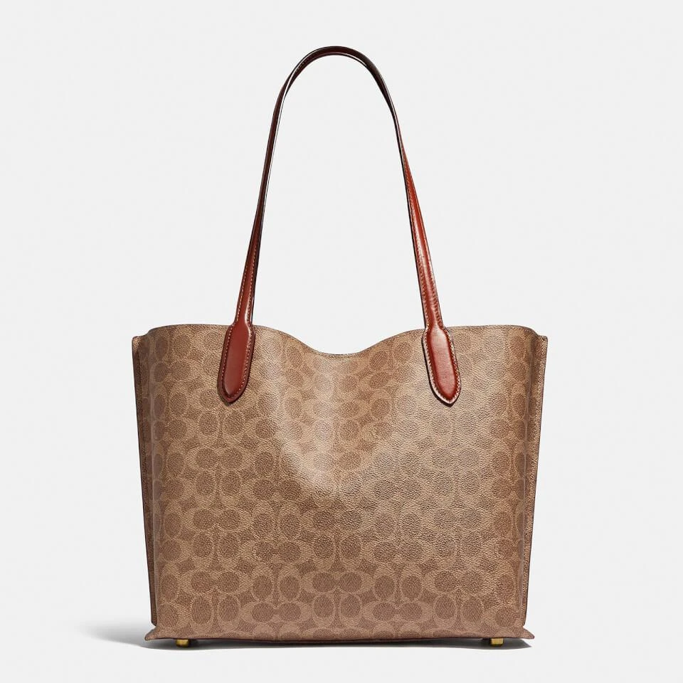 商品Coach|Coach Willow Signature Coated-Canvas Tote Bag,价格¥3444,第2张图片详细描述