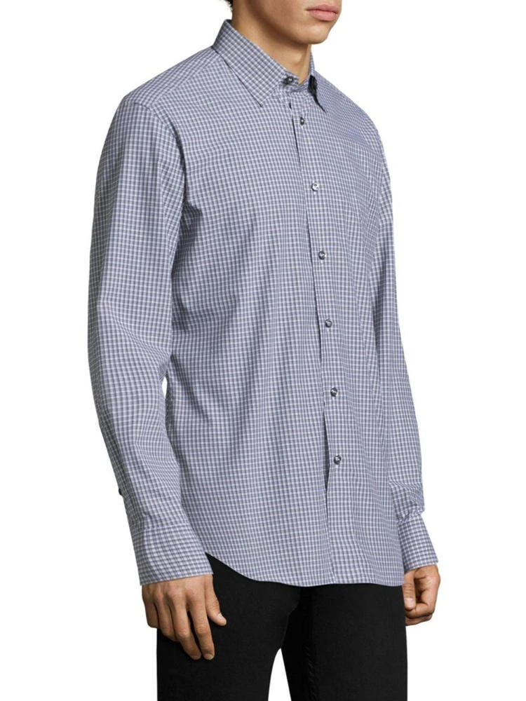 商品Brioni|Checkered Cotton Casual Button-Down Shirt,价格¥2341,第3张图片详细描述