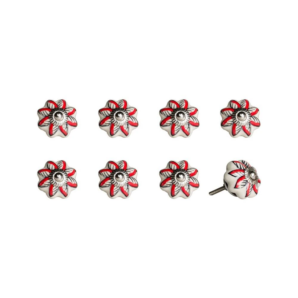 商品KNOB-IT|Handpainted Ceramic Knob Set of 8,价格¥314,第1张图片