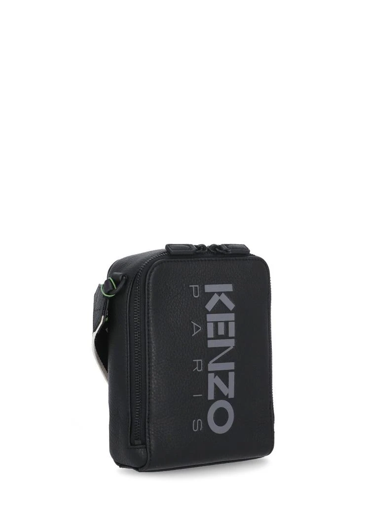 商品Kenzo|Kenzo Logo Printed Zipped Crossbody Bag,价格¥1763,第3张图片详细描述