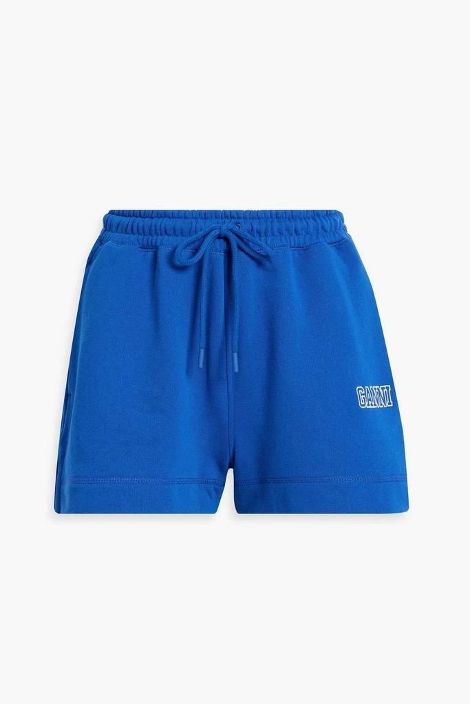 商品Ganni|Embroidered cotton-blend fleece shorts,价格¥264,第1张图片